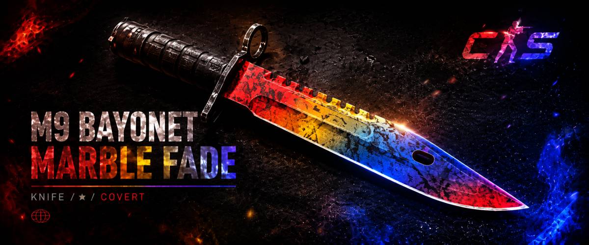 M9 Bayonet | Marble Fade