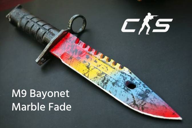 m9 bayonet marble fade cs2 knife