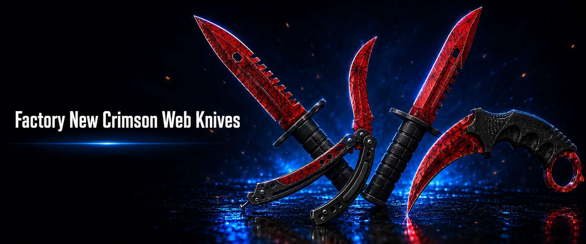 Factory New Crimson Web Knives