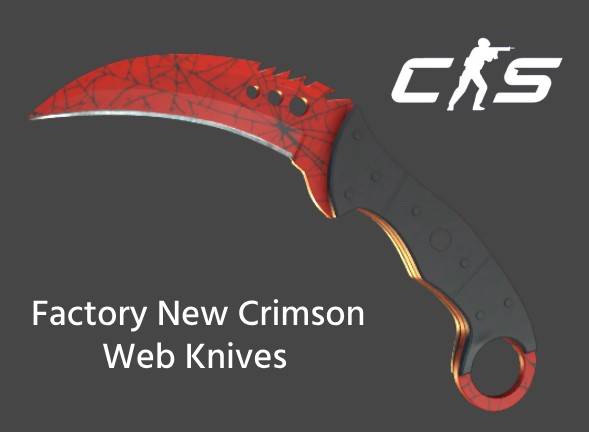 factory new crimson web knives
