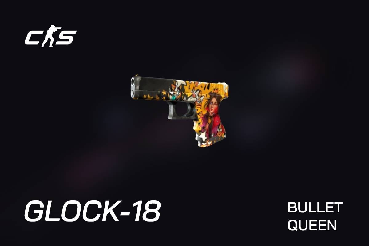 glock 18 bullet queen cs2 skin