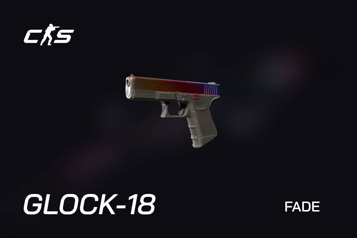 glock-18 fade cs2 skin