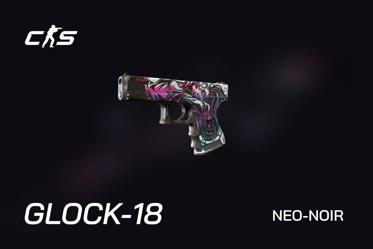 glock 18 neo-noir cs2 skin