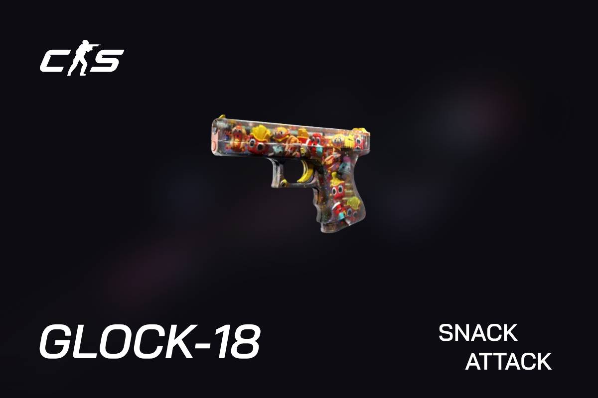 glock18 snack attack cs2 skin