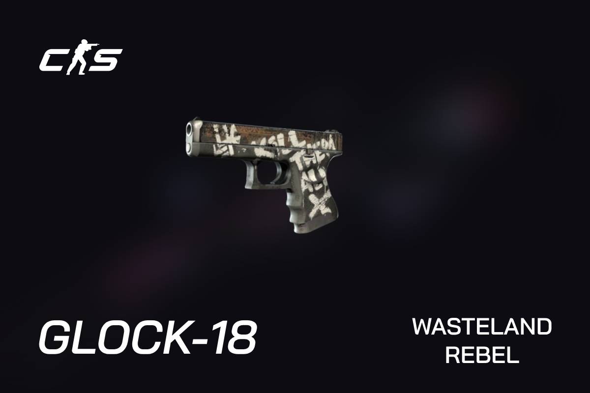 glock18 wasteland rebel cs2 skin