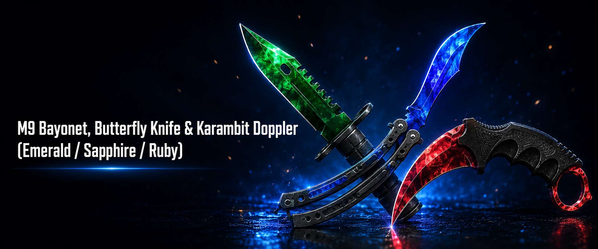 M9 Bayonet, Butterfly Knife & Karambit Doppler