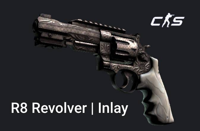 r8 revolver inlay