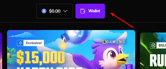 Click on Wallet