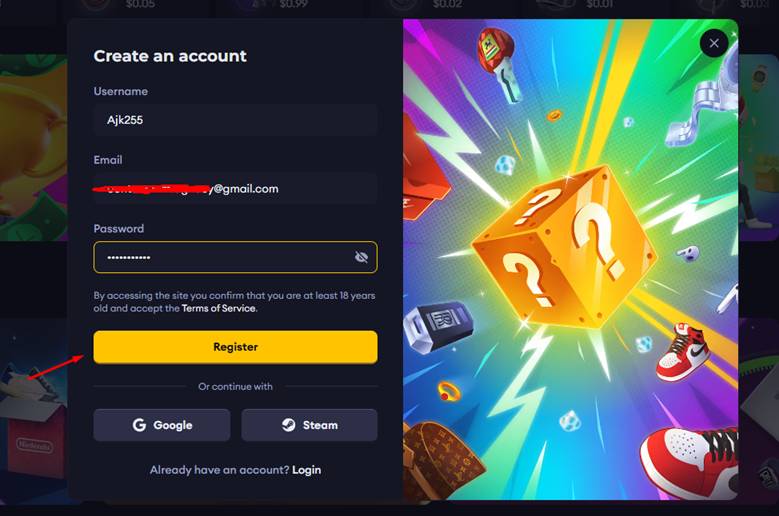 Create your Lootbox account