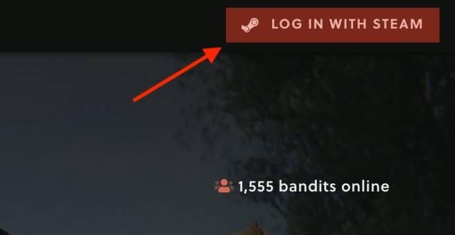 Sign up via Steam