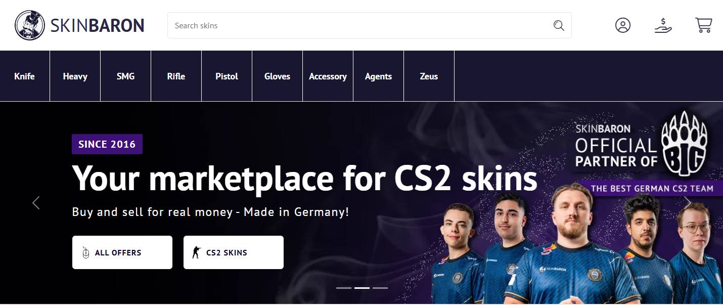 SkinBaron site