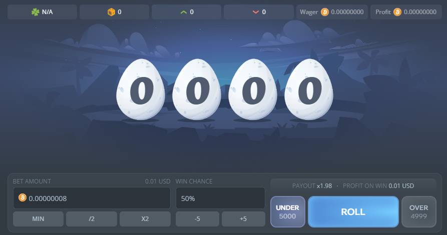 DuckDice bitcoin dice site