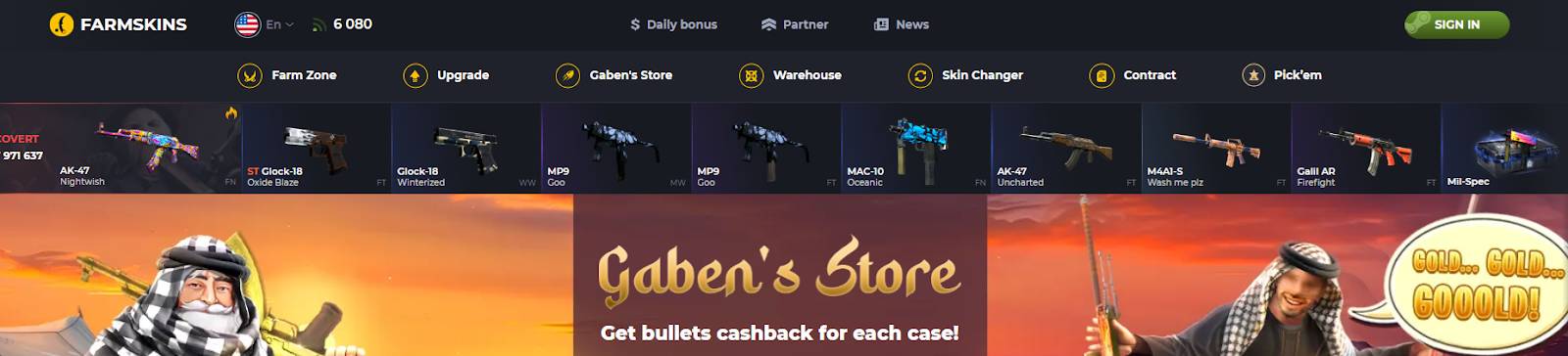 Farmskins gambling site
