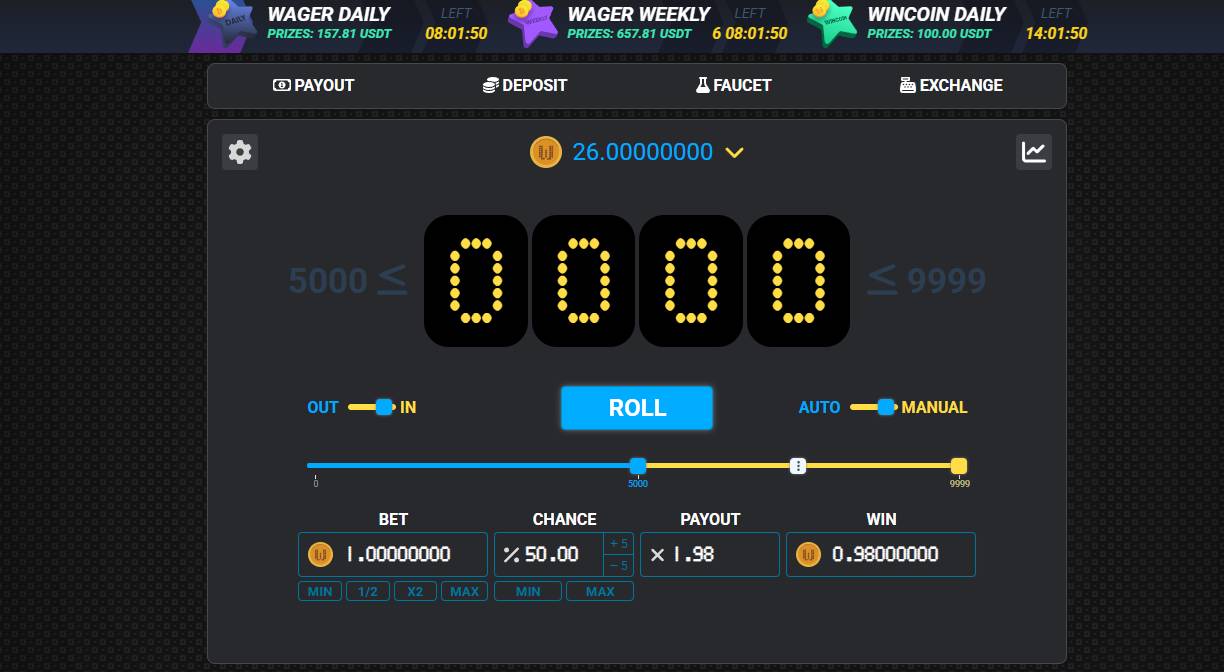 WinDice.io bitcoin dice site