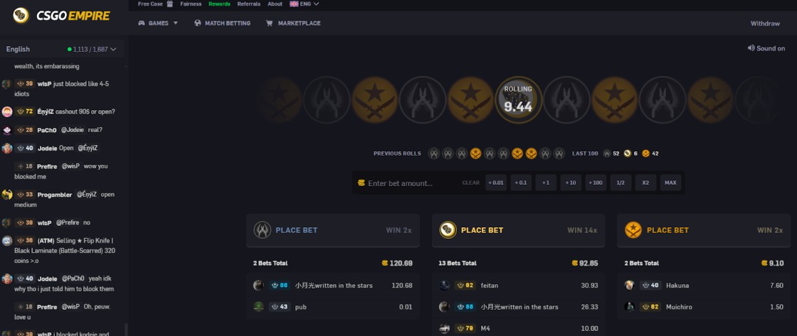 CSGOEmpire Best Bitcoin Sites