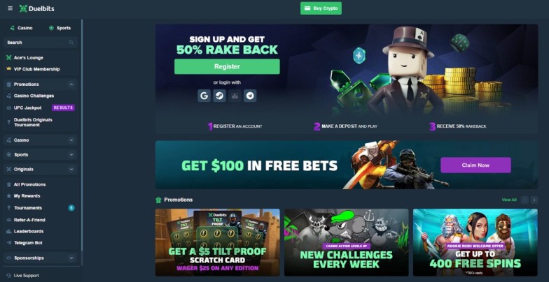 Duelbits Best Bitcoin Sites