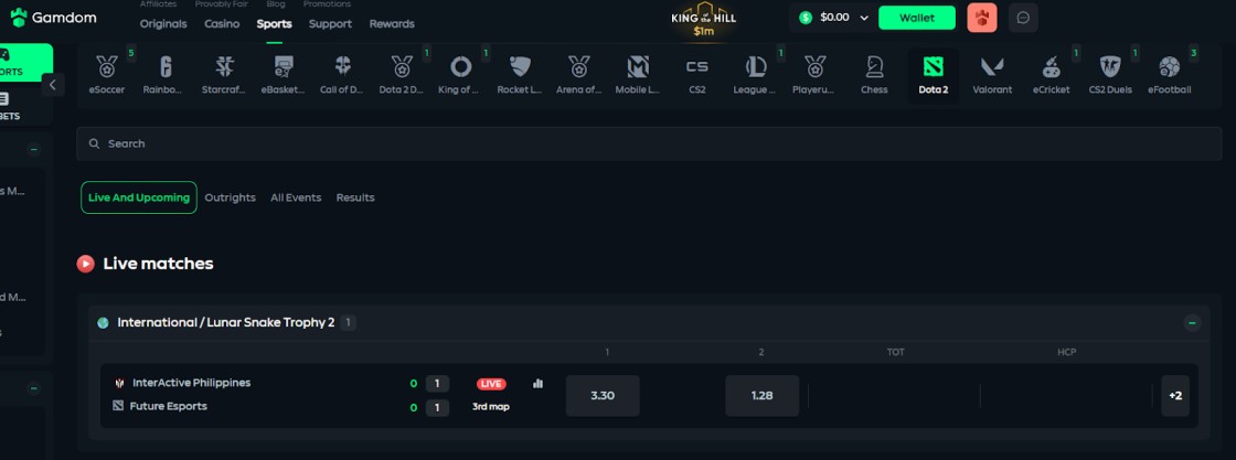 Gamdom Dota 2 Gambling Sites