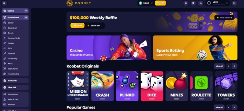 Roobet Best Bitcoin Sites