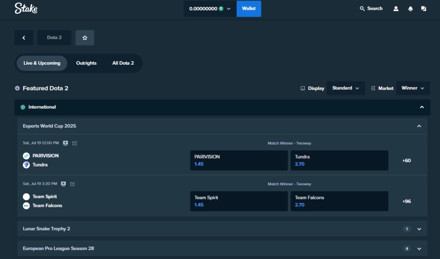 Stake Dota 2 Gambling Sites