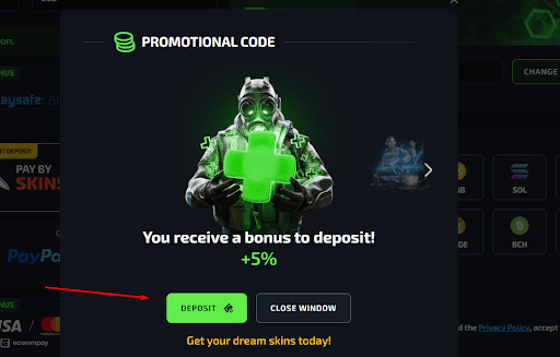 Potwierdź bonus