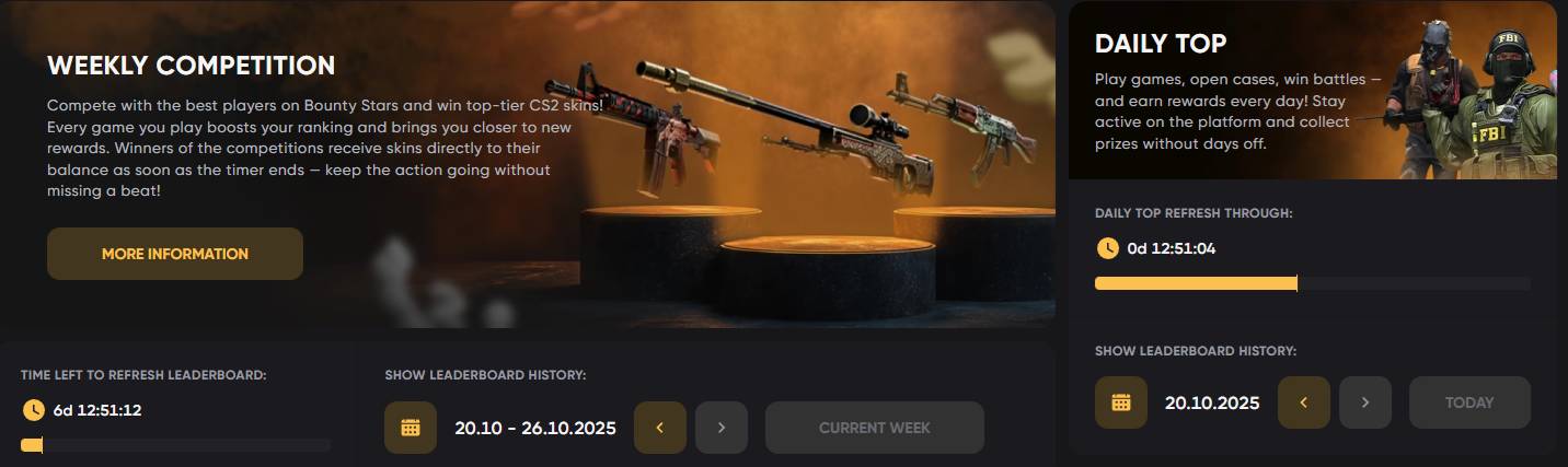 BountyStars tournaments