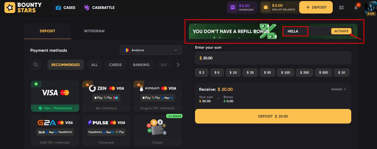 Enter the promo code “HELLA”