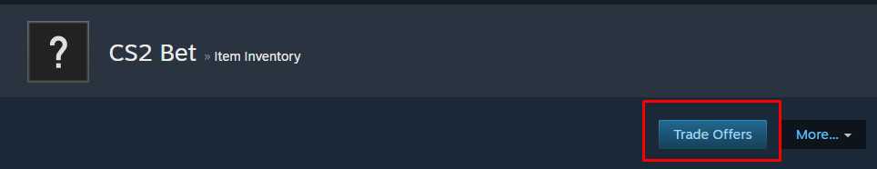 button with the text “Trade Offers”