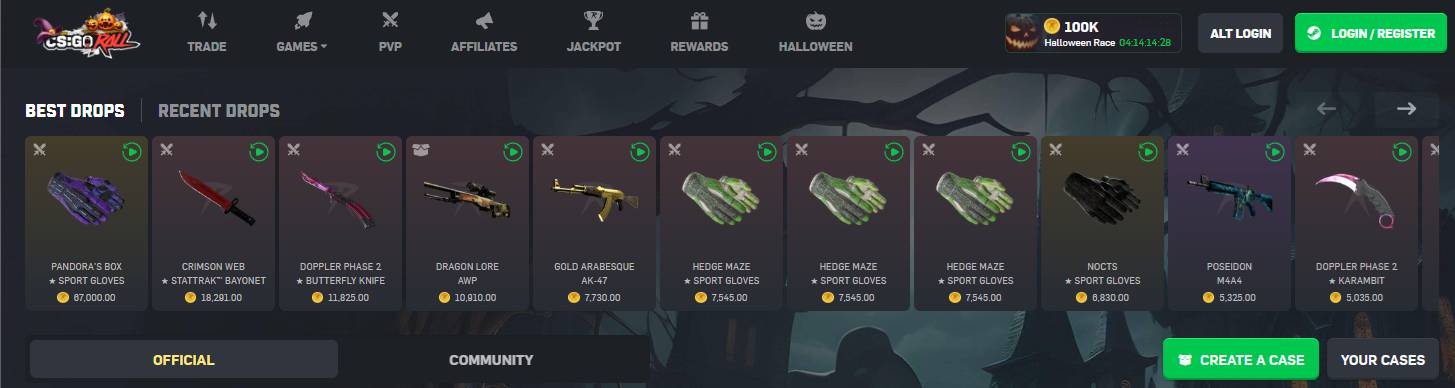 csgoroll mystery box site