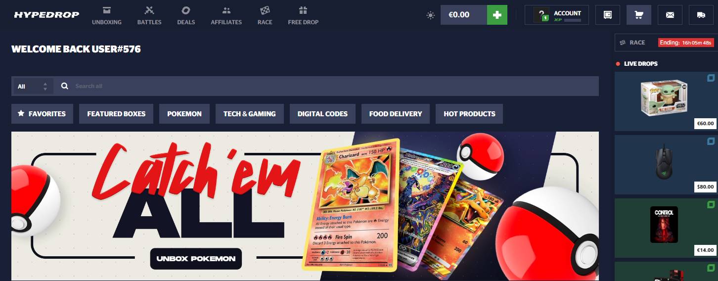 hypedrop mystery box site