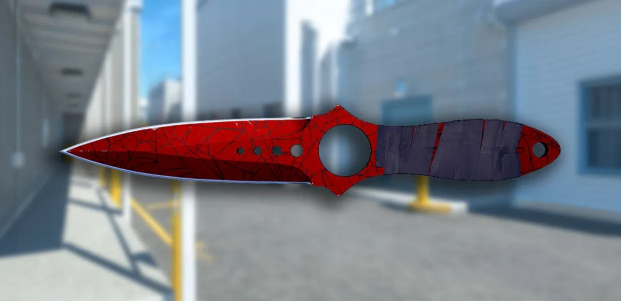 Skeleton Knife | Crimson Web