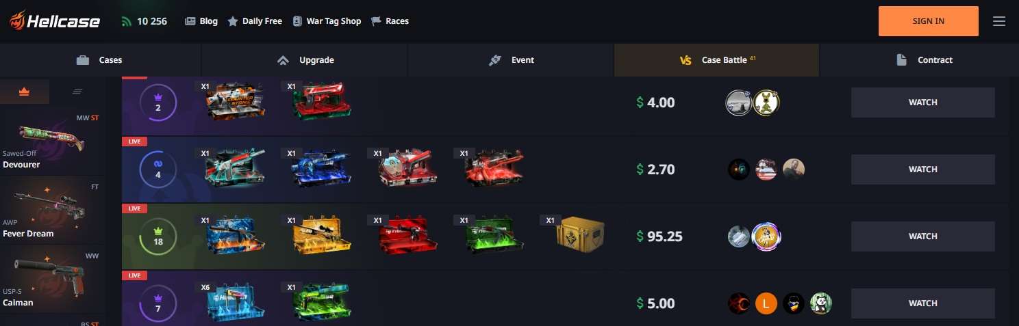 hellcase case battles