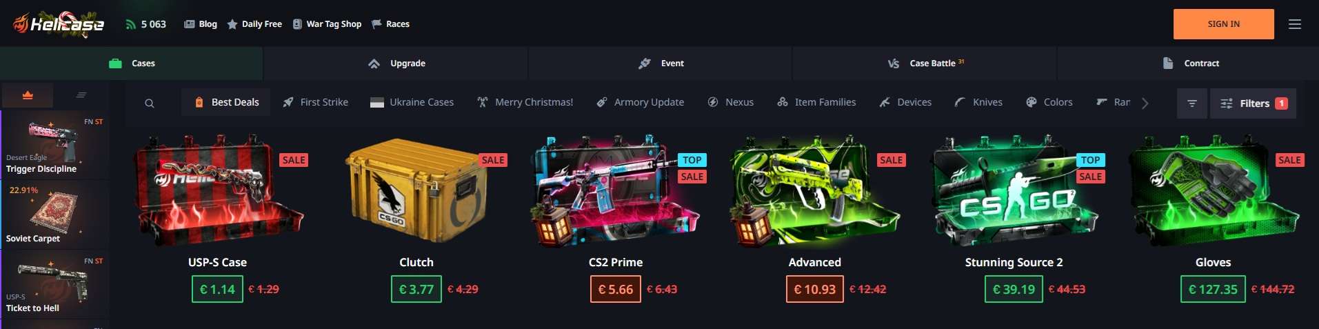 hellcase case opening