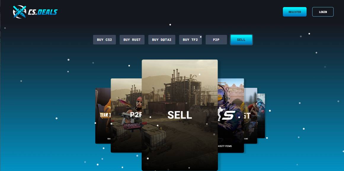 Selling Rust skins on cs.deals