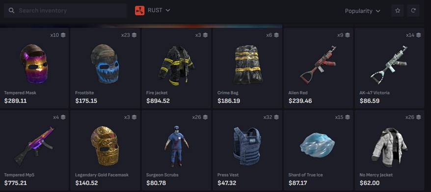 Rust Skin Trading