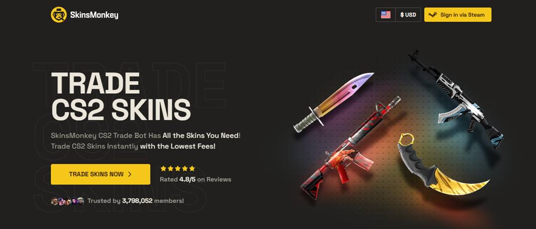Selling Rust skins on skinsmonkey