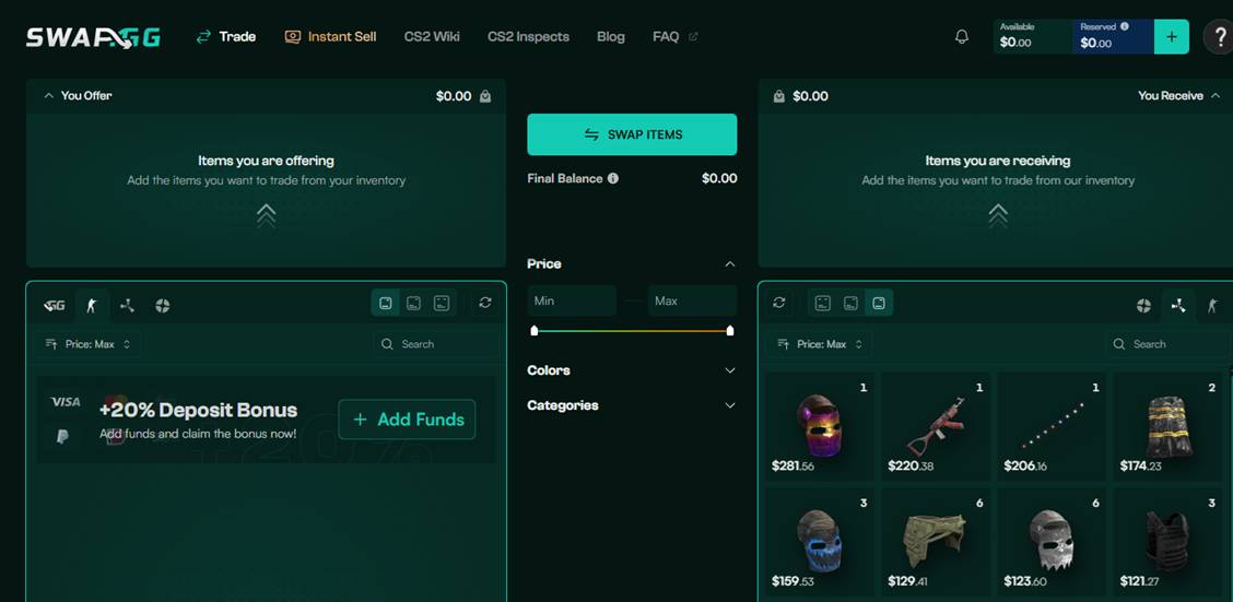 swap.gg rust item store
