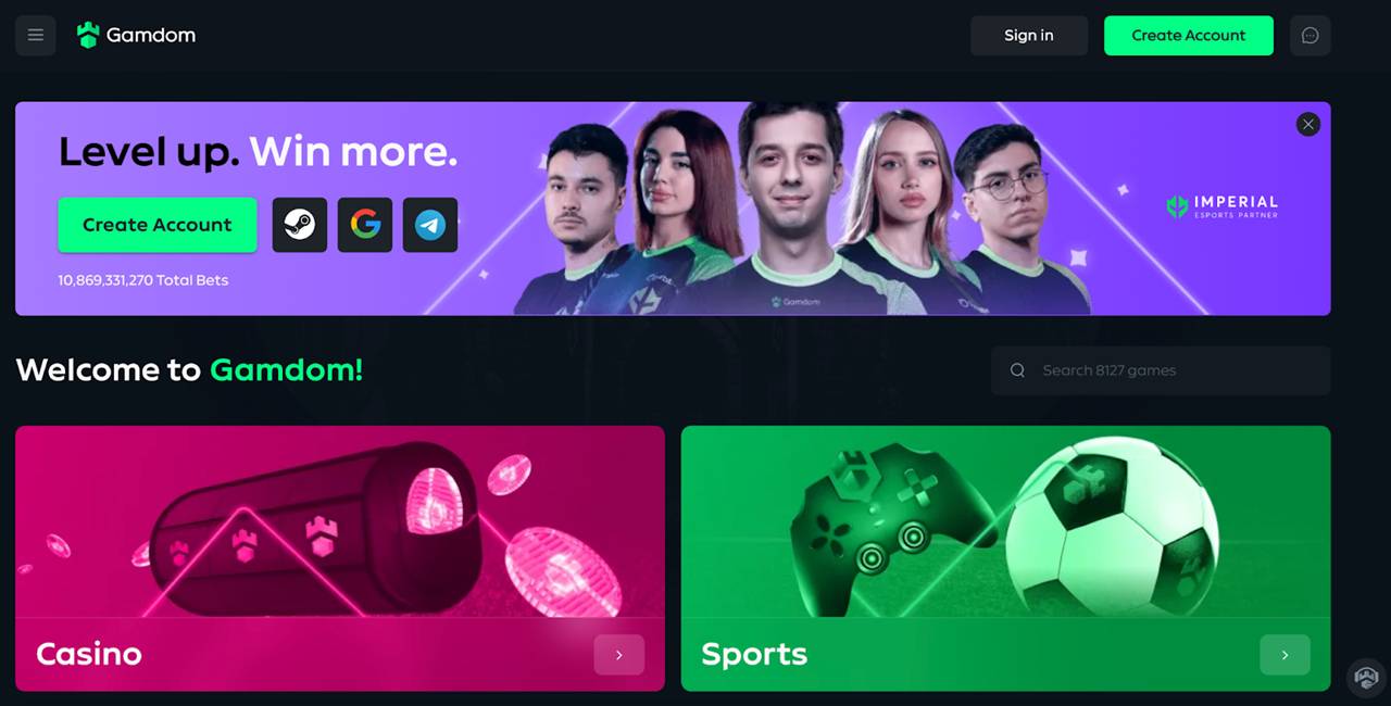 Gamdom dota-2 betting site