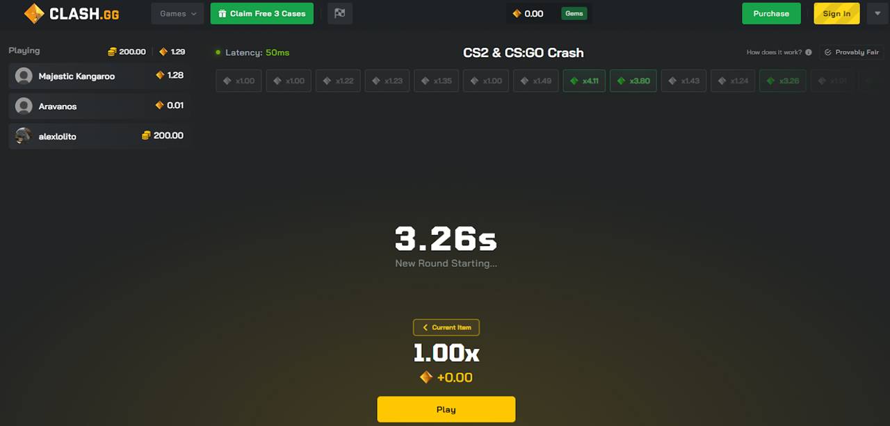 Clash.gg rust crash site