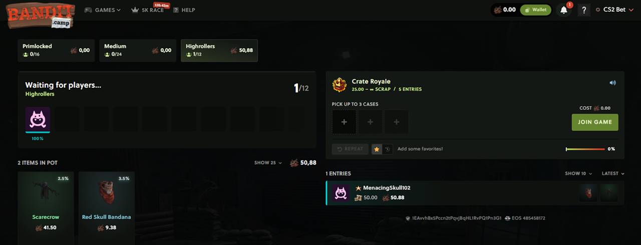 Bandit.Camp rust jackpot site