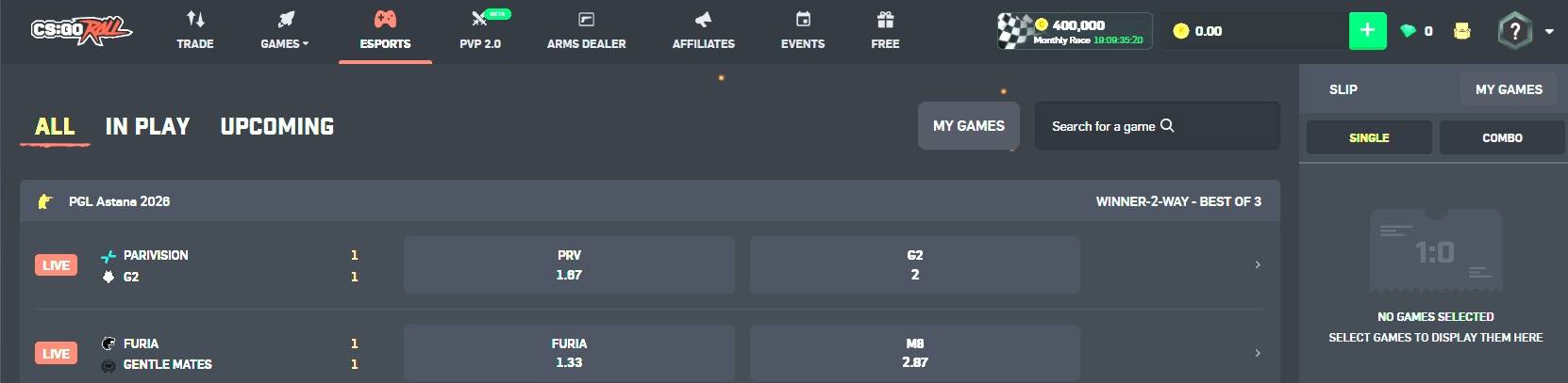CSGORoll - CS2 Betting Site