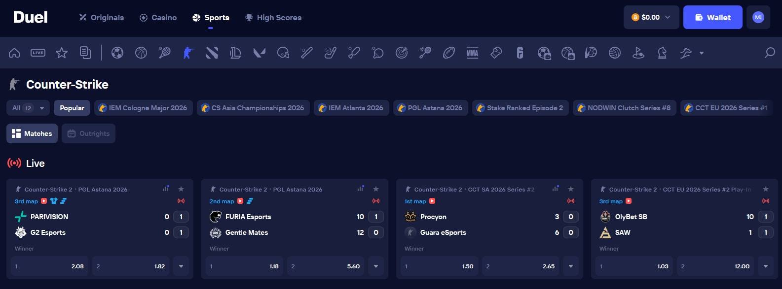 Duel - Crypto Betting Platform