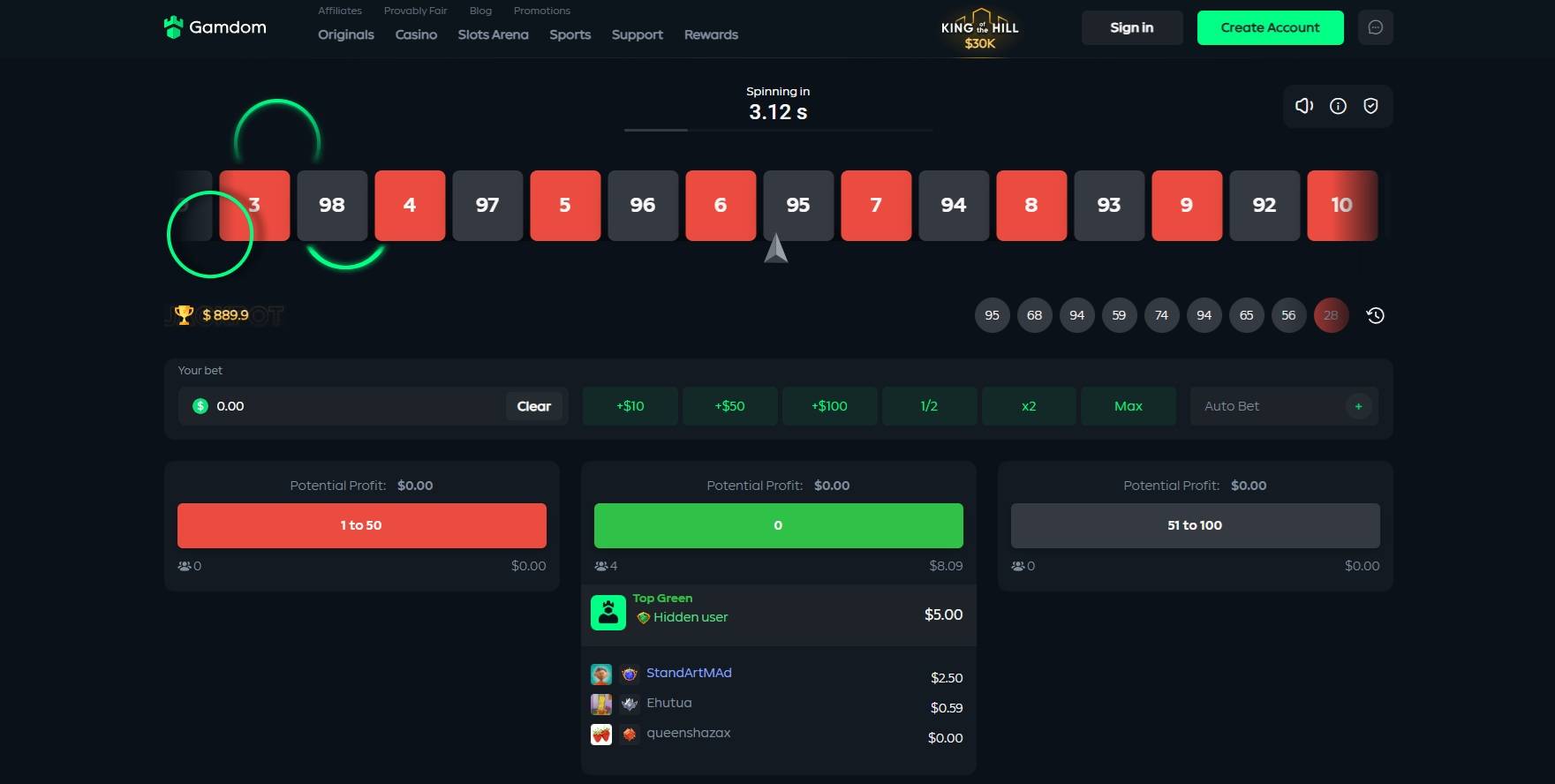 Gamdom - Crypto Roulette Platform