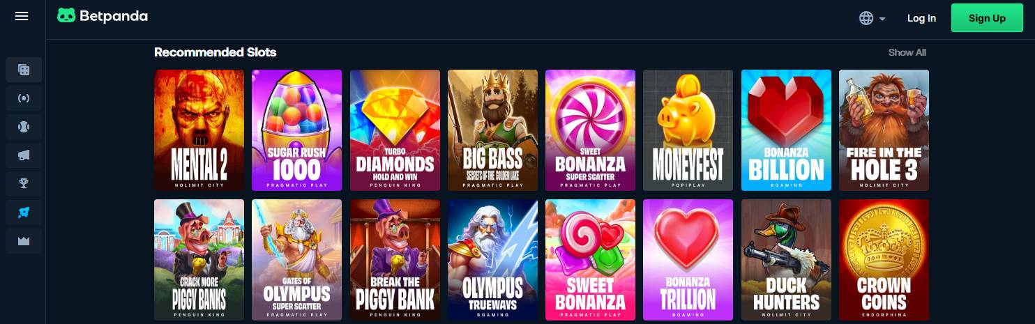 BetPanda casino site