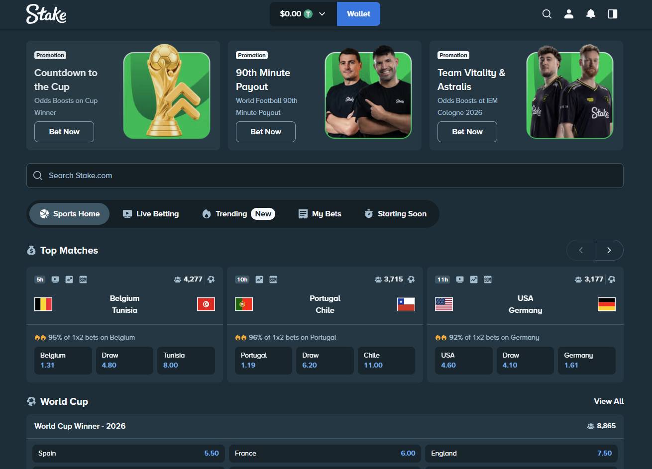 Explore Betting Markets