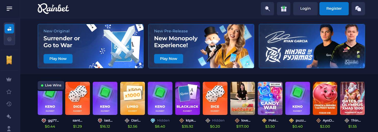 Rainbet - Crypto Casino