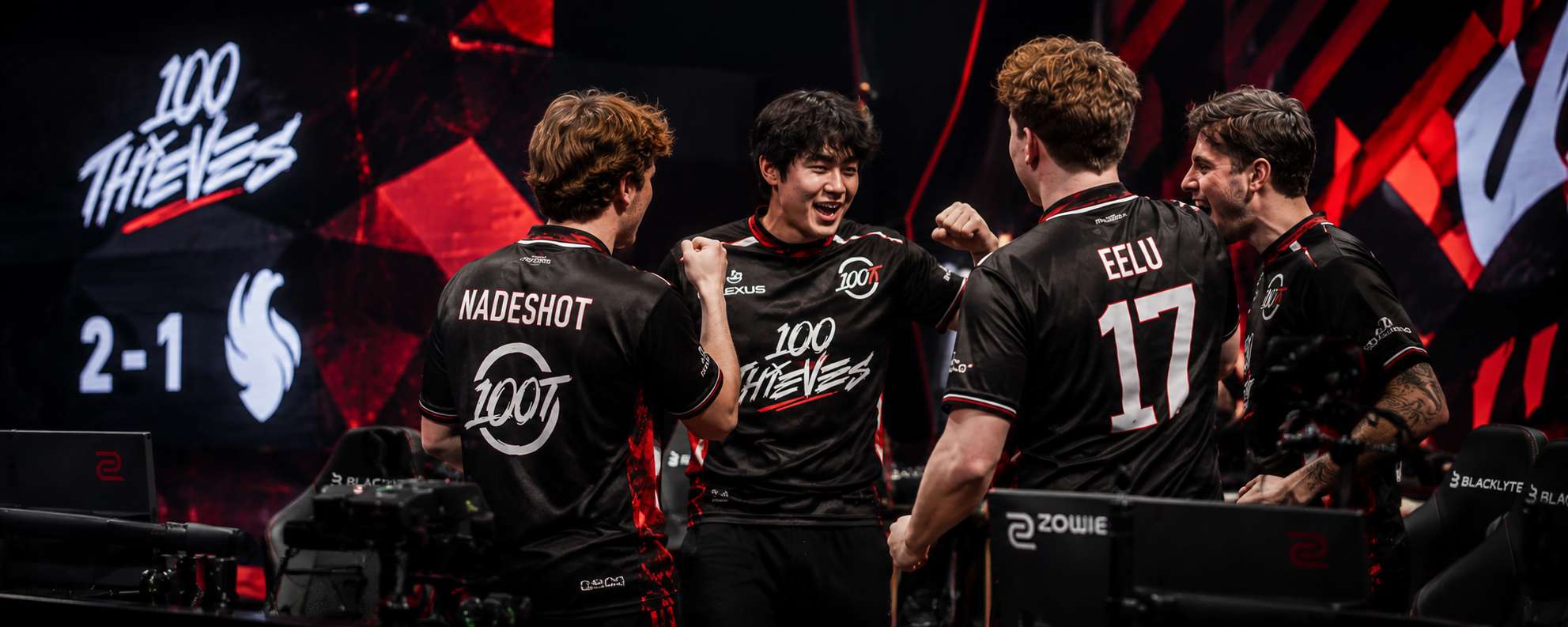 100 Thieves eliminated Falcons