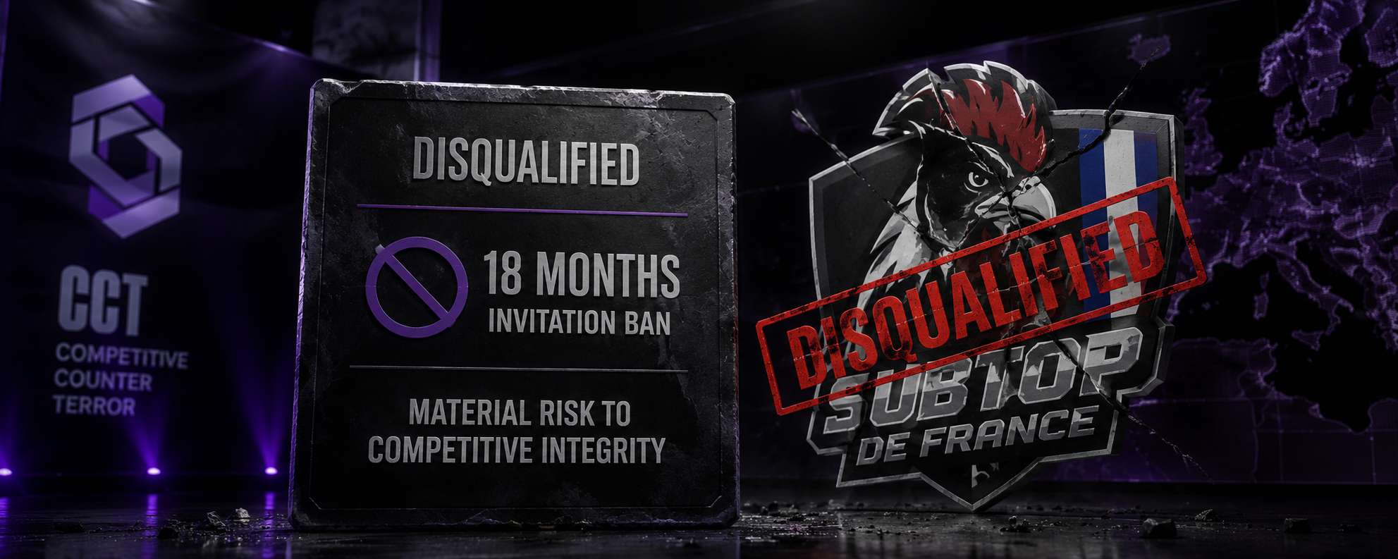 CCT disqualified Subtop de France