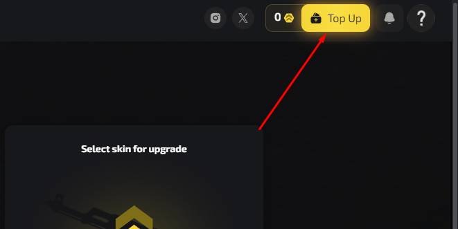 Open your balance or wallet section