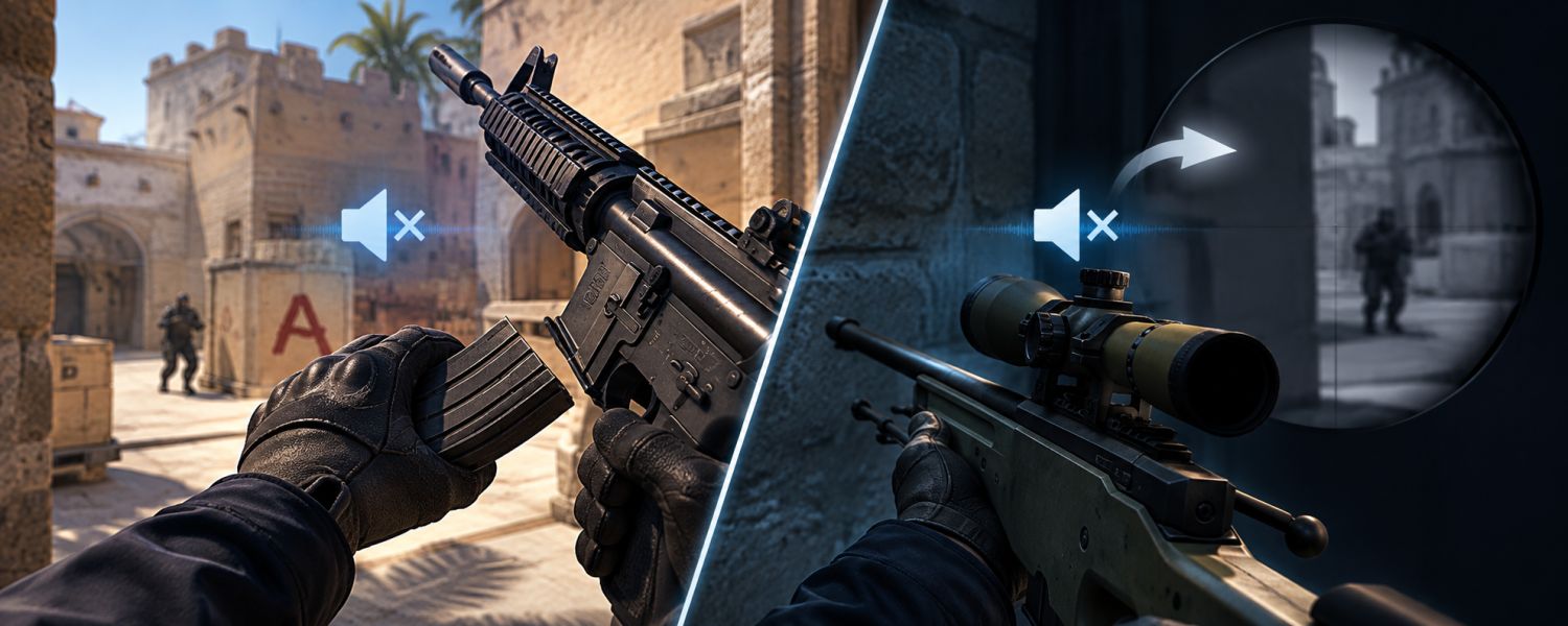 Valve adds a silent reload mechanic