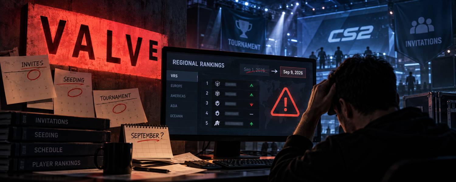 Valve’s delayed September VRS causes tournament-organiser issues